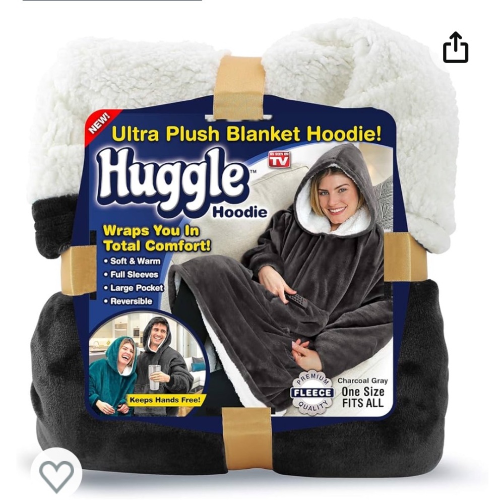 HUGGLE oversized hoodie/blanket